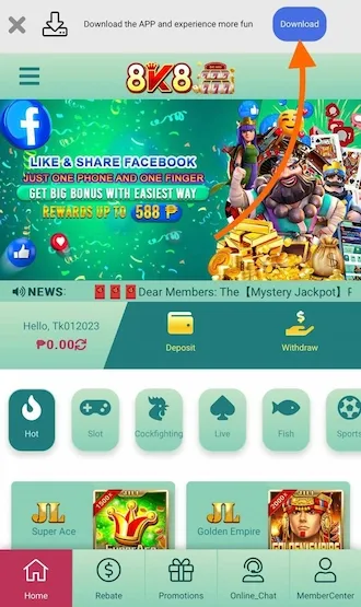 Get Started with 8K8 Sabong APK: The Best Cockfighting App
