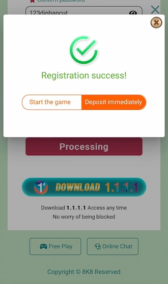 Step 4: Register successfully and start your betting experience